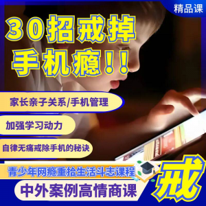 戒瘾网瘾视频教程全套管理技巧亲子关系学习动力在线课程-婷好淘宝虚拟货源