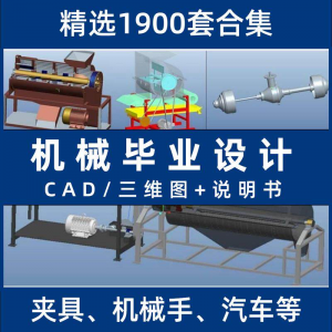 机械毕业设计专业课程夹具模具数控减速器cad图纸指论导文说明书-婷好淘宝虚拟货源