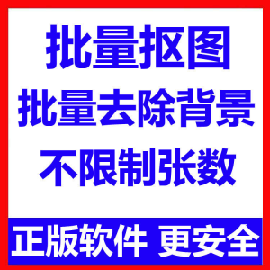 批量抠图工具 全自动去除图片背景软件 本地运行 不限制张数-婷好淘宝虚拟货源