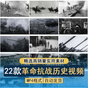 抗日战争解放战争革命斗争长征精神历史纪录片影像资料视频素材-婷好淘宝虚拟货源