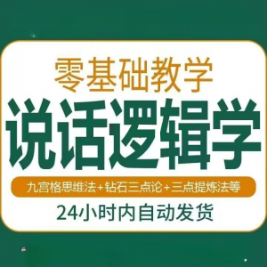 说话技巧口才训练思维逻辑学习课程如何让说话更有逻辑教程视频-婷好淘宝虚拟货源