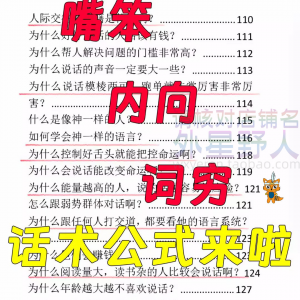 话术技巧人性口才大师职场人际沟通视频即兴演讲说话表达万能公式-婷好淘宝虚拟货源