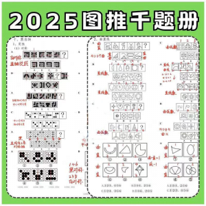 图形推理1000提2025图推思维能力逻辑判断刷题练习pdf-婷好淘宝虚拟货源