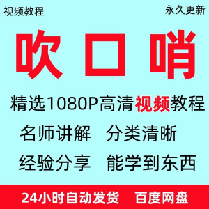 吹口哨视频教程全套从入门到精通方法技巧培训学习在线课程全套-婷好淘宝虚拟货源