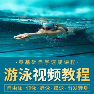 游泳教程零基础新手自学蛙泳蝶泳仰泳自由泳技巧视频教学培训…-婷好淘宝虚拟货源