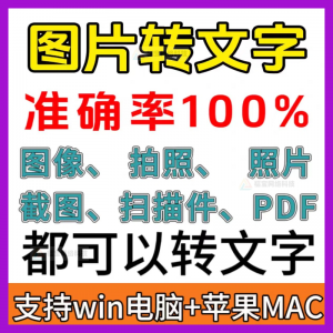 一键图片转文字拍照扫描件转Word文档Excel表格提取助手-婷好淘宝虚拟货源