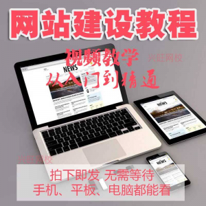零基础快速网站建设教程 建站教学网站制作视频搭建网页设计课程-婷好淘宝虚拟货源