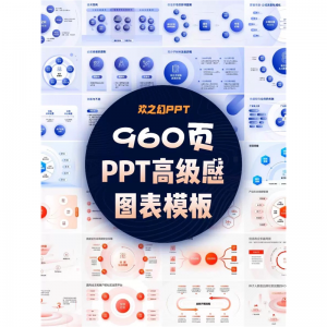 HZH精选创意960页7套公司大厂万能逻辑框架构图ppt图表模板高级感-婷好淘宝虚拟货源