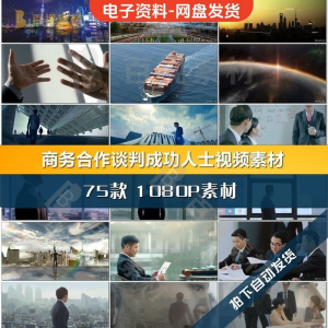 商务合作共赢洽谈企业团队公司开会成功人士签字握手宣传影片素材-婷好淘宝虚拟货源