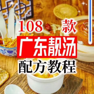 【拍下即送】108种广东靓汤视频教程100+广府靓汤商用技术实体店-婷好淘宝虚拟货源