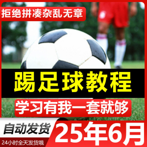 青少年踢足球技巧与足球教学全套视频教程从入门到精通基础视频课-婷好淘宝虚拟货源