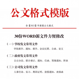 公文模板写作规范格式模板行政公函会议纪要通知范例大全电子版-婷好淘宝虚拟货源