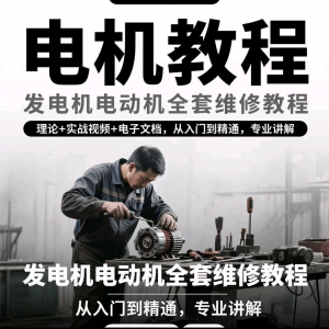 电机教程视频发电机电动机结构原理维修技术小学素材布线图教程-婷好淘宝虚拟货源