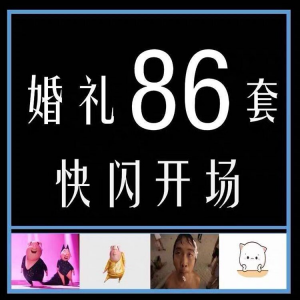 婚礼快闪开场PPT模板中式求婚庆创意搞笑震撼视频制作mv-婷好淘宝虚拟货源