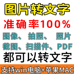 图像图片照片拍照扫描件格式转文字采集转换word转成ppt提取excel-婷好淘宝虚拟货源