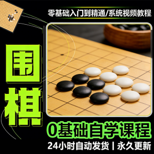 少儿围棋零基础自学课程视频教程入门到精通系统课程素材资料-婷好淘宝虚拟货源