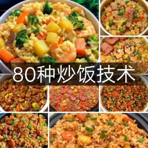 炒饭技术配方教程大全蛋炒饭的做法教学速食铁板烧摆地摊扬州商用-婷好淘宝虚拟货源