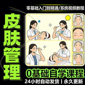 韩式皮肤管理视频教程新手零基础入门精通教学课程全集自学小白课-婷好淘宝虚拟货源